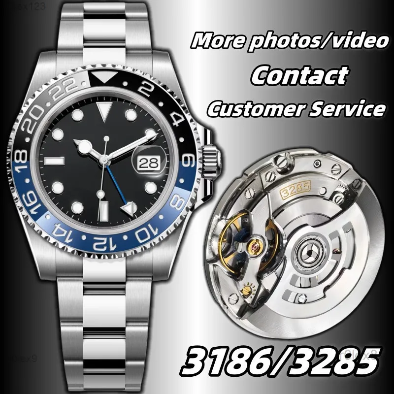 Clean Factory GMT V3 Montres de créateurs pour hommes superclone 3186/3285 Mouvement Montre mécanique automatique 72 heures de réserve de marche
