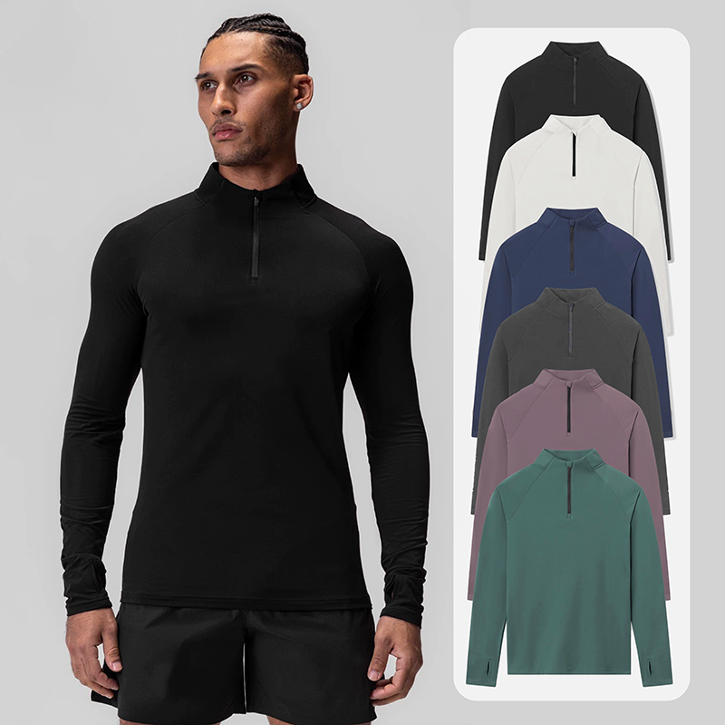 Mens Gym Sweatshirt Designer 1/4 Zip Pullover Sports Shorts Men jacket Full Sports Jacket Straight Sweatpants Moisture-wicking Workout Clothes
