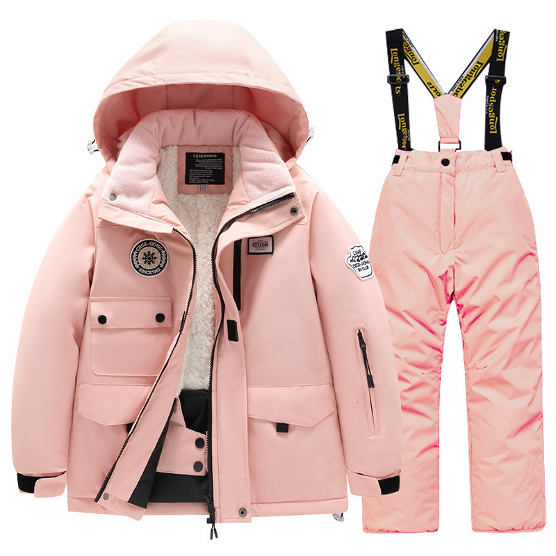 Kinderskipak voor heren en dames met dikke, waterdichte en warme skikleding voor grote kinderen en baby's 260316