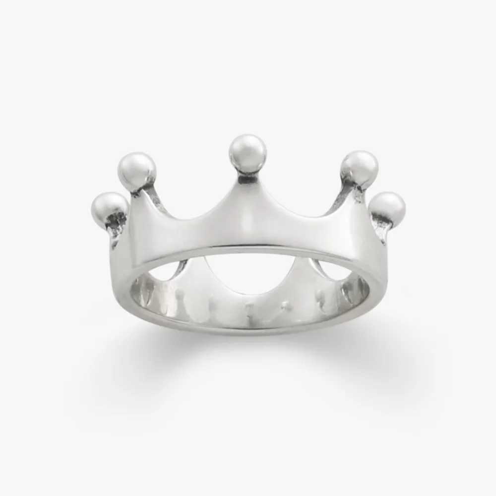 James Avery S925 Sterling Silver Crown Ring Polished Tiara Band Ring Royal Princess Jewelry Gift M261013