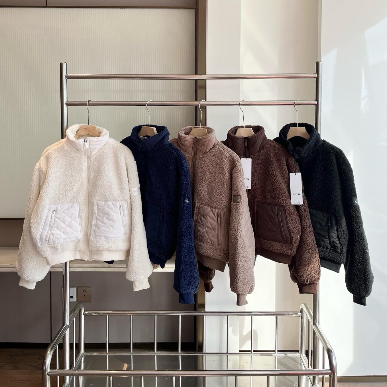 Autumn Winter Narcos Brown Lamb Wool Hooded Short Coat Thickened Warm Stand Collar Zip Jacket High Quality Sporty Casual Men 1/4 Quarter Zip Sets