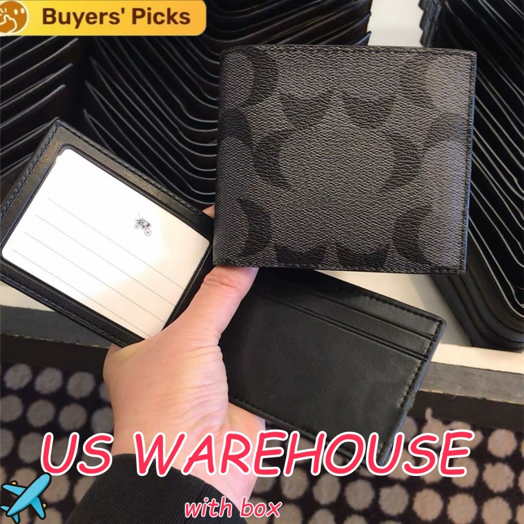 Mens Wallet card holder designer mens wallets with gift boxed luxury 3 pieces Coin purse Men's credit card wallet set men women cardholder desi