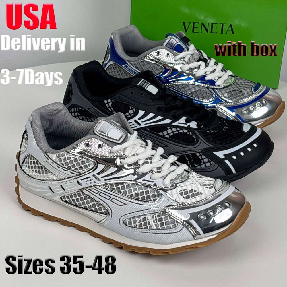 Met box designer Orbit sportschoenen casual hardloopschoenen ademende en lichtgewicht technologie mesh veterschoenen voor heren en dames