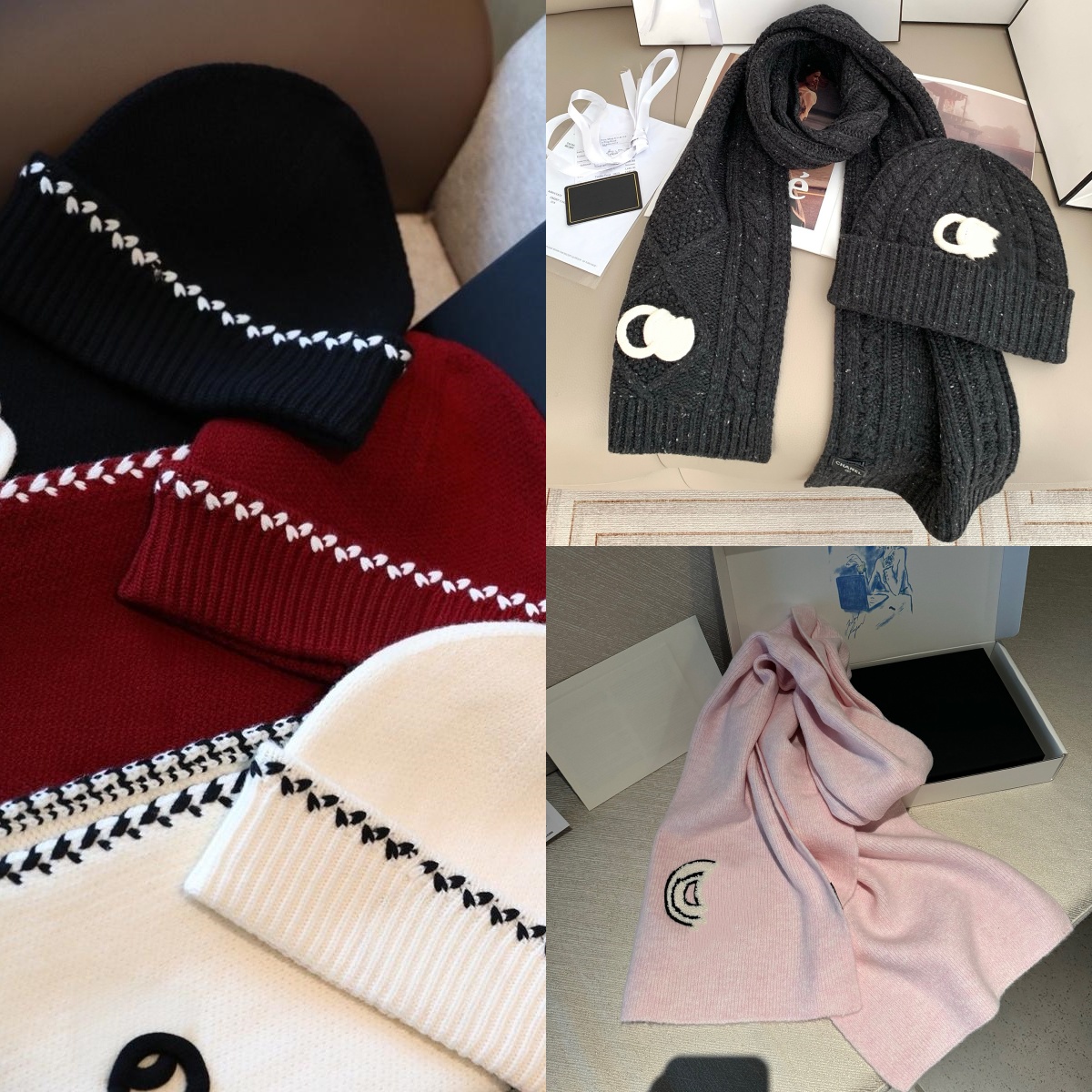 Beanie designer beanis for women luxury bonnet Embroidered letters scafr beanie set cotton blend hats skii warm hats outdoor sports beanies designer