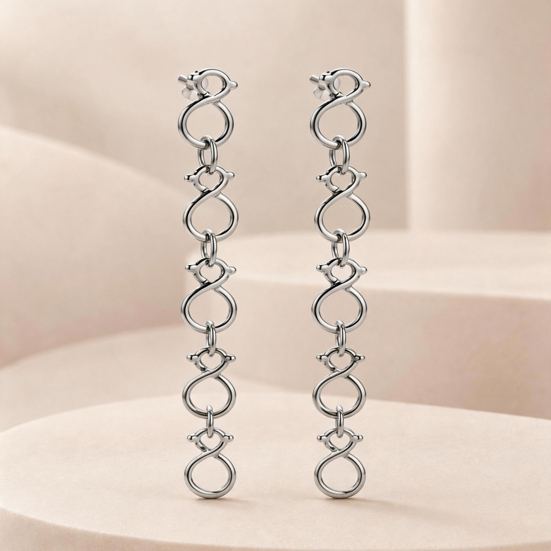 New Arrival Fashion Women Girls Simple Silver Gold Stainless Steel Bear Hollow Span Cartoon Animal Color Pearl Letter Sign Heart Stud Hoop Earrings