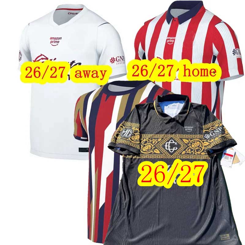 2025 2026 2027 HORMIGA CHICHARITO Chivas CD Guadalajara Soccer Jerseys S.SANDOVAL A.GONZALEZ ALVAREZ ALVARADO B.GUTIERREZ H.CAMBEROS football men ki