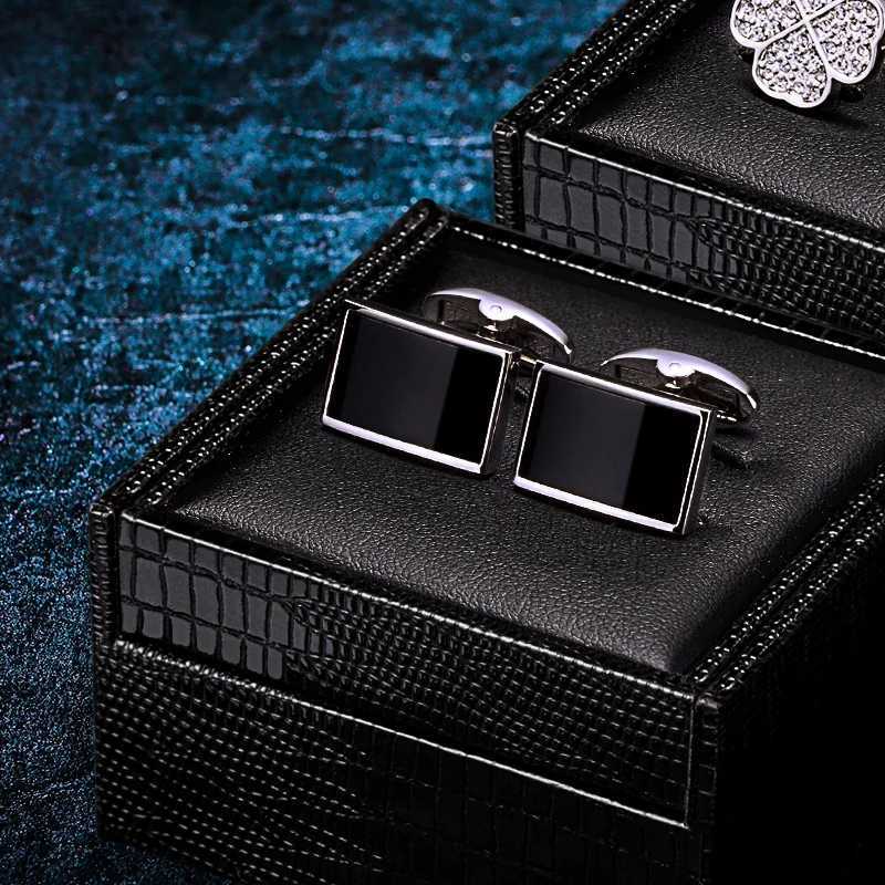 shirt Cuff jewelry Links KFLK Fashion cufflinks for mens Brand Cuff link Button Black High Quality Luxury Wedding Groom guestsW261017