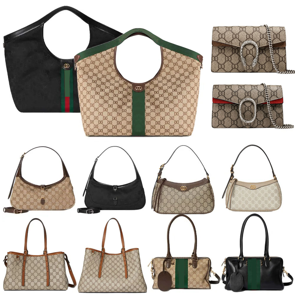 designer bag luxury shoulder bag hobo underarm bag highquality womens style crossbody bag classic green printed leather handle large capacity tote b