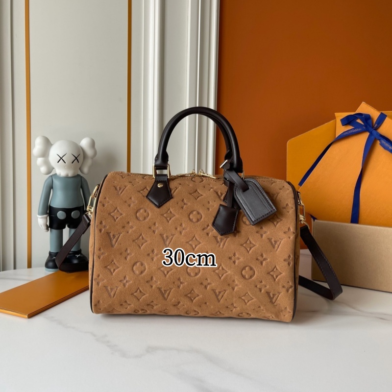 Designer Bag Women Vintage Embossed Suede Handbag Classic Monogram Print Tote Luxury Shoulder Crossbody Bags Large Capacity Purse For Shopping Daily