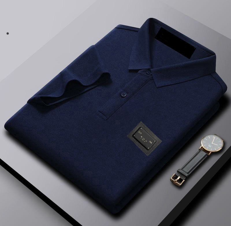 Summer men's and women's fashionable casual high-end short-sleeved Polo shirts, men's high-end business fashionable lapel short-sleev