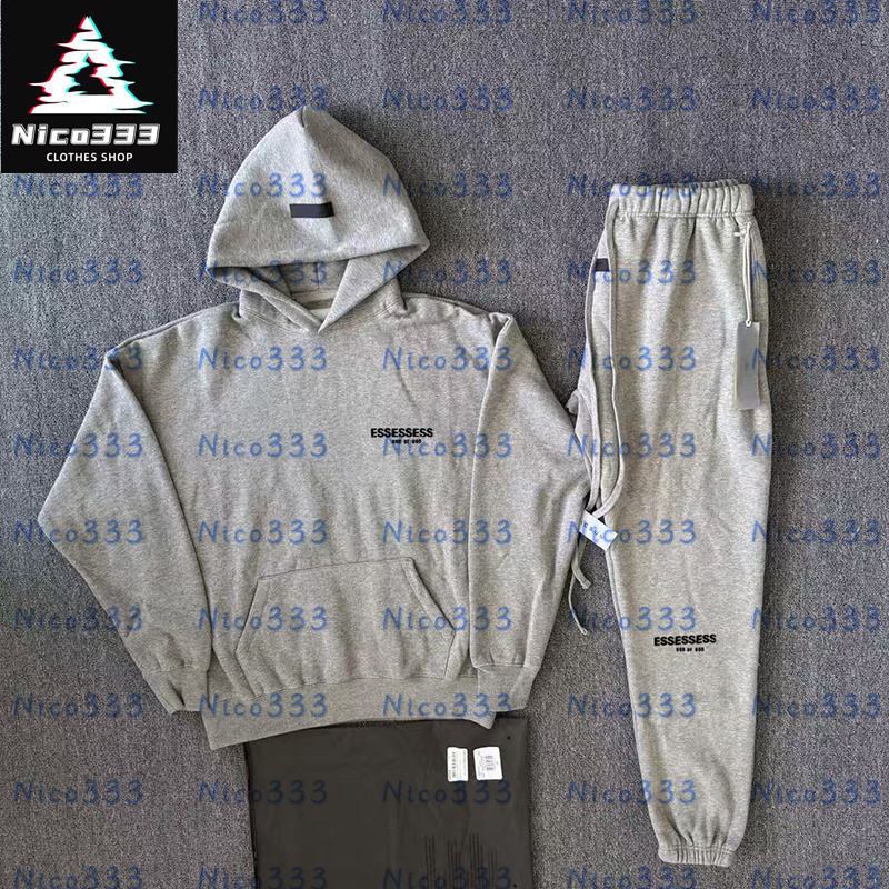 Fog Letter logo printing minimalist design F0G loose cotton versatile street men and women F0G casual hoodie casual pants suit