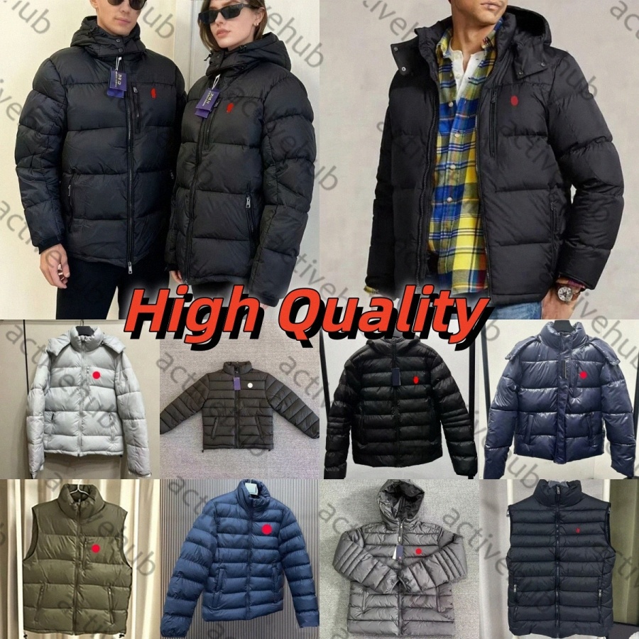 RalfL Puffer down jacket Mens Jackets Women Winter polo Puffer Coats Zipper Designer Jacket Outerwear Clothing Men Windbreaker Thick Wa7uv3#
