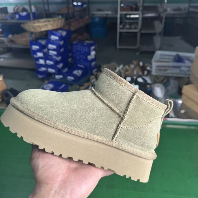 Free Shipping Women's Platform Anti-Slip Snow Boots 2026 Fall Winter New Design Fur-Lined Thick Warm Cotton Boots U G G