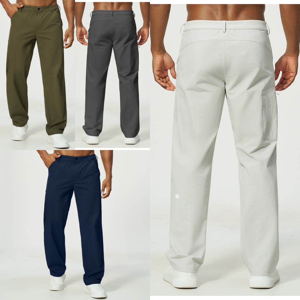 A3061 Men's Skin-Friendly Breathable Quick-Drying Water-Repellent Outdoor Sports Casual Fitness and Hiking Pants