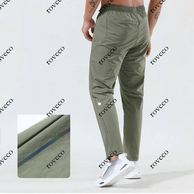 Outdoor Ice Silk Casual Pant Thin Trousers Yoga Sports Men Pants Quick Drying Stretch Ripstop Sweatpants Classic Fit Jogger