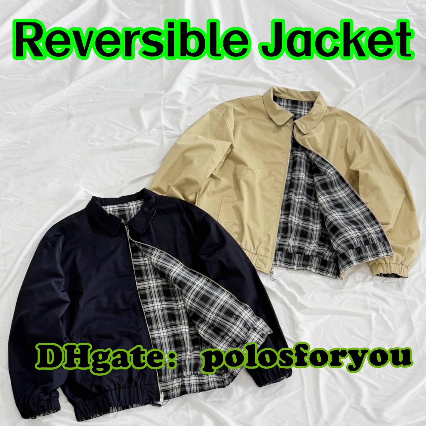 designer jacket men polo jacket man winter jacket designer vintage Retro Men's coats jacket size M-2XL Reversible jacket