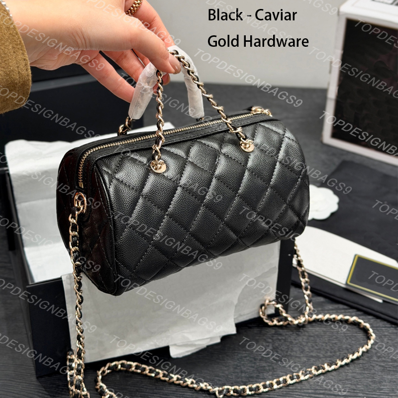 Luxury Bowling Bags Designer Bag for Women Daily Packs Top Quality Fashion Chain Bag Boston Bags Classic Vintage Handbags Mini Pillow Bags