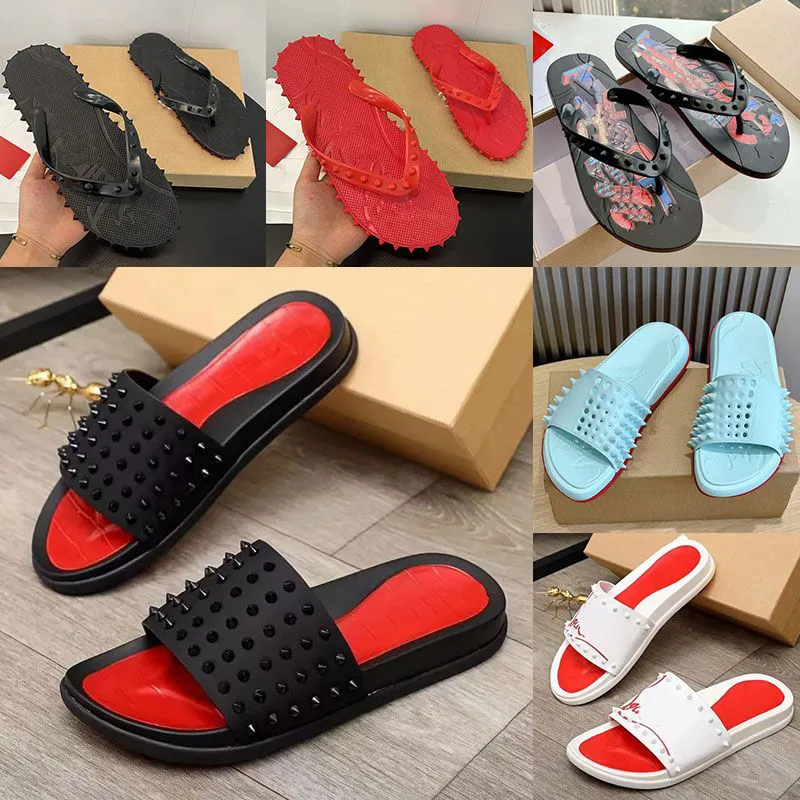 Sandales de créateur à pointes noires pour hommes et femmes, chaussures à semelle confortable pour l'extérieur, tongs en cuir, pantoufles de luxe