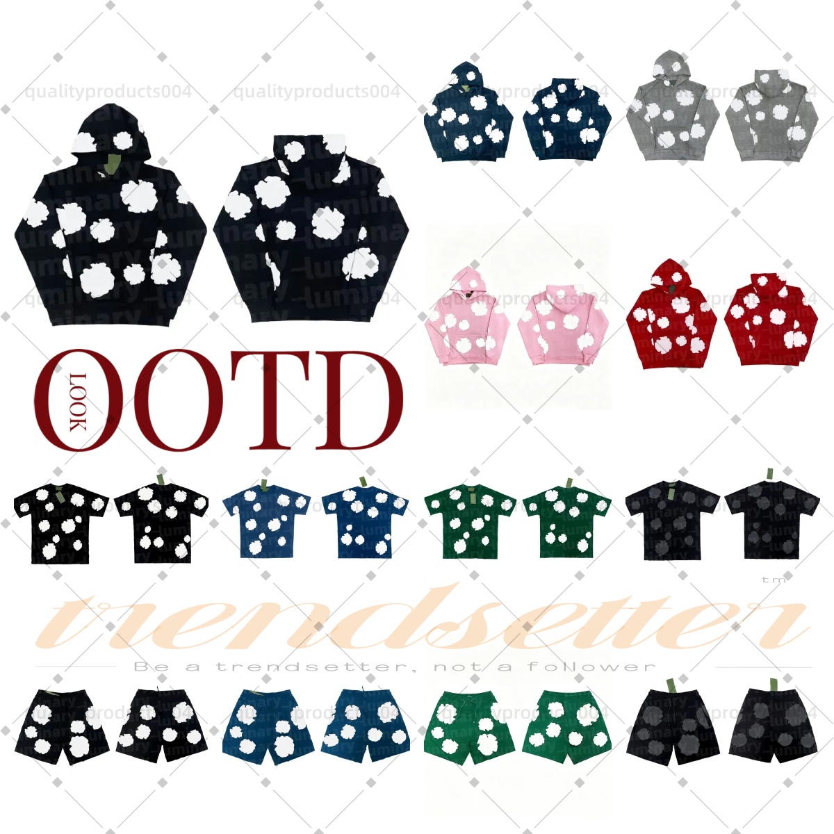Denim Hoodie Shorts fashion designer shirt Men's high quality outdoor sports Hoodie Multicolor Hip Hop High Street Men's Printed Kapok Foa
