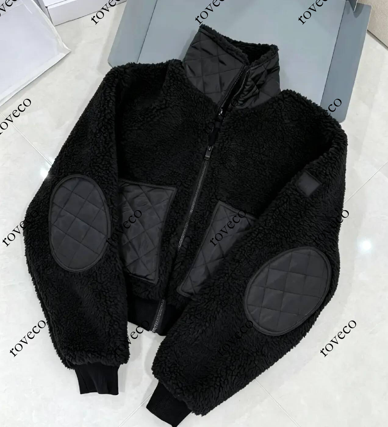 DesignerWomens Sherpa Jacket Brown Lamb Hair Hooded Up Short Coat hick Warm Stand Collar Full Zip Autumn Winter Sporty Casual Streetwear Fuzzy eddy
