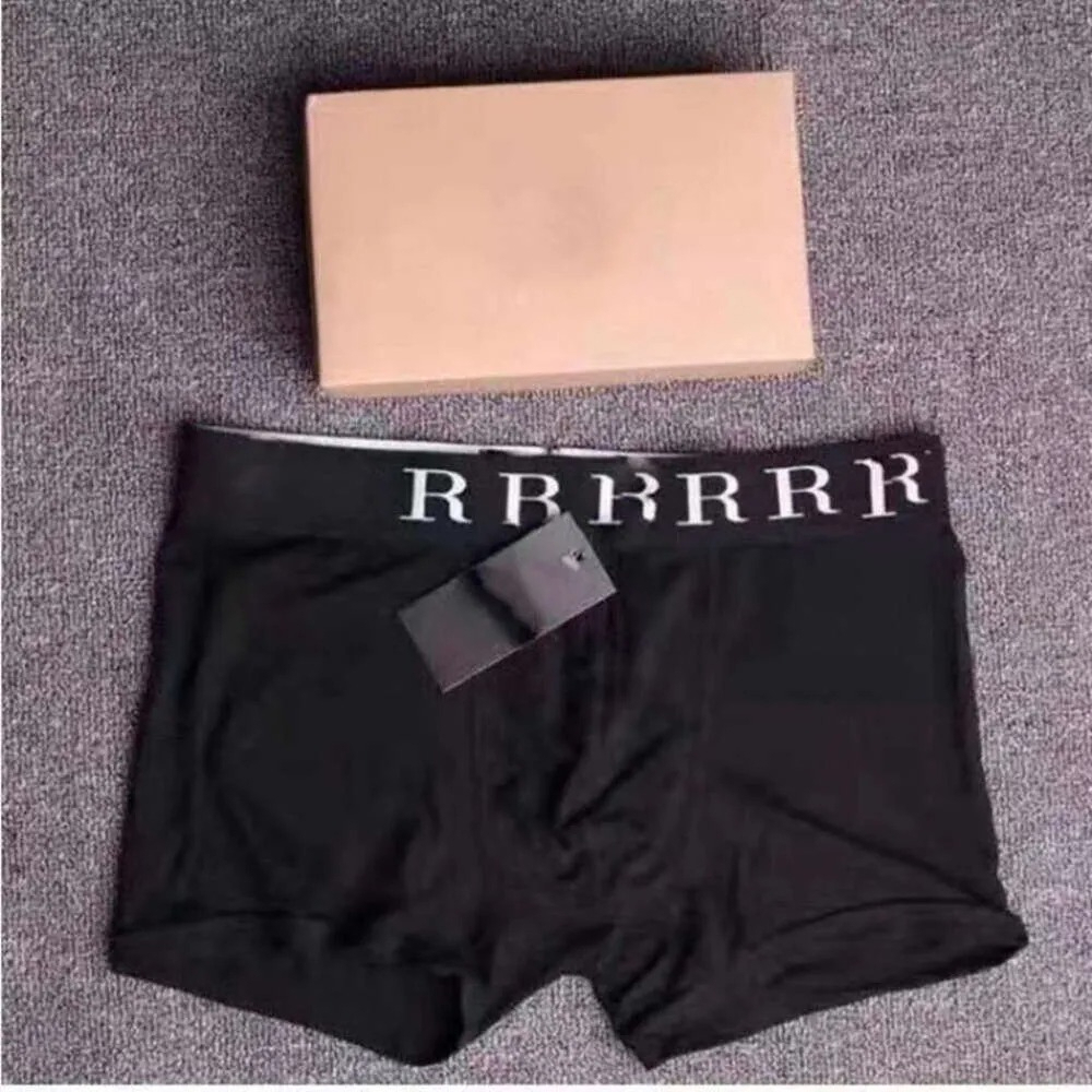 5Pcs Designer Boxer Underpants Shorts Boys Ice Silk Underwear Summer Men Seamless Ultra Thin Loose Breathable Tide Brand Comfortable Boxer Short