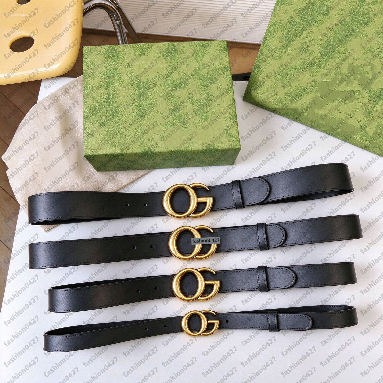 Luxury designer men and women Wide Faux Leather Waist Belt with Vintage Gold Geometric Buckle Adjustable Fashion Accessory for Jeans Dresses and Dai