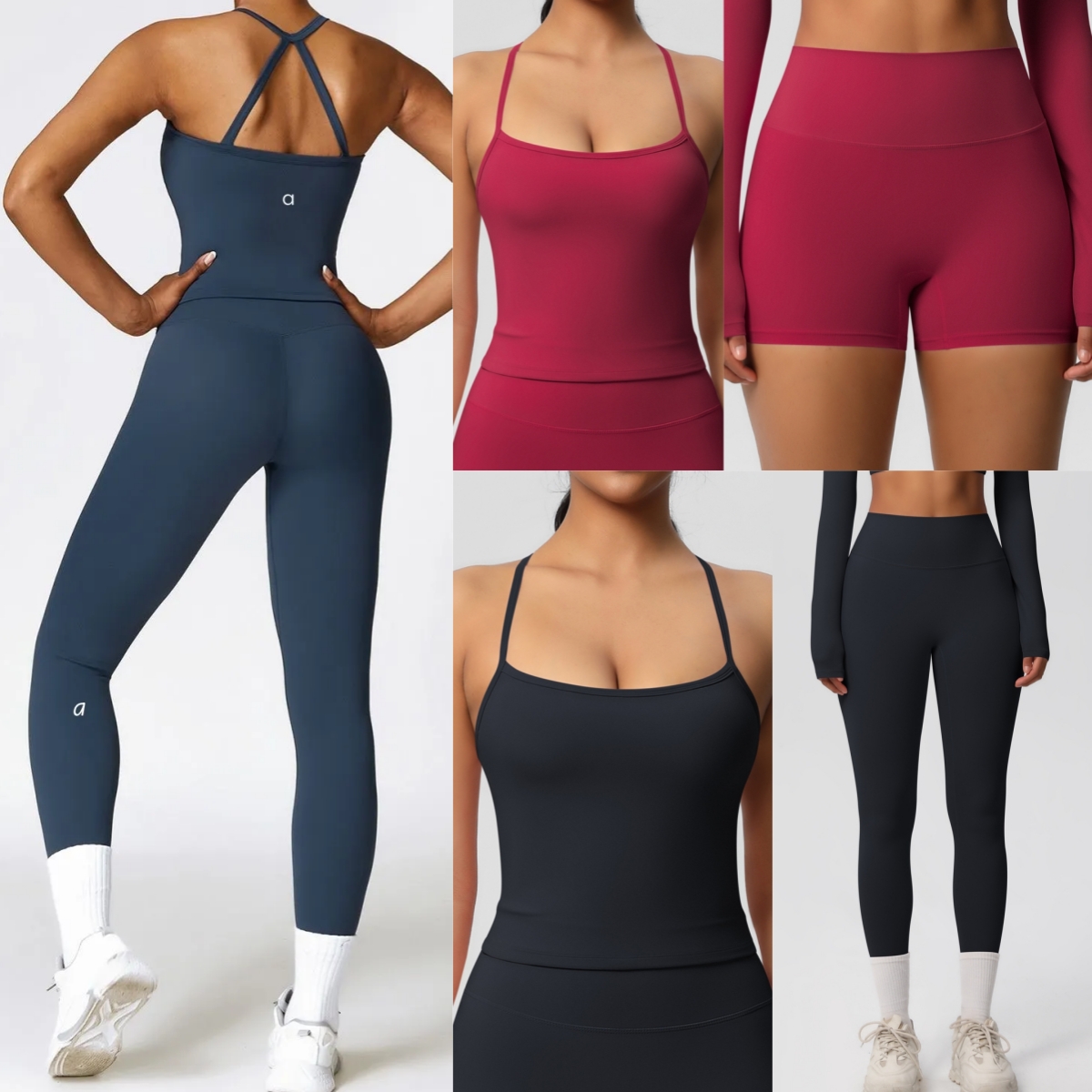 A2767 Tute da yoga per donna Cardigan a maniche lunghe sportivo + reggiseno + pantaloni Set camicie da yoga a maniche lunghe Felpa ad asciugatura ra
