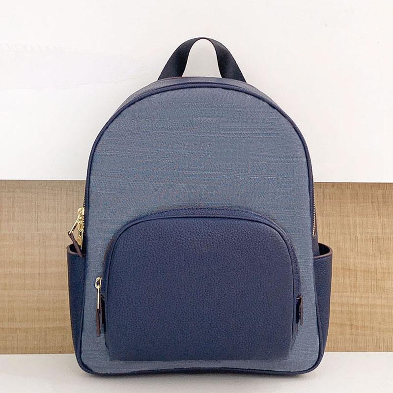 designer leather backpack luxury shoulder bag men high quality bookbag vintage travel purse women large capacity letter handbag multi-colour saco