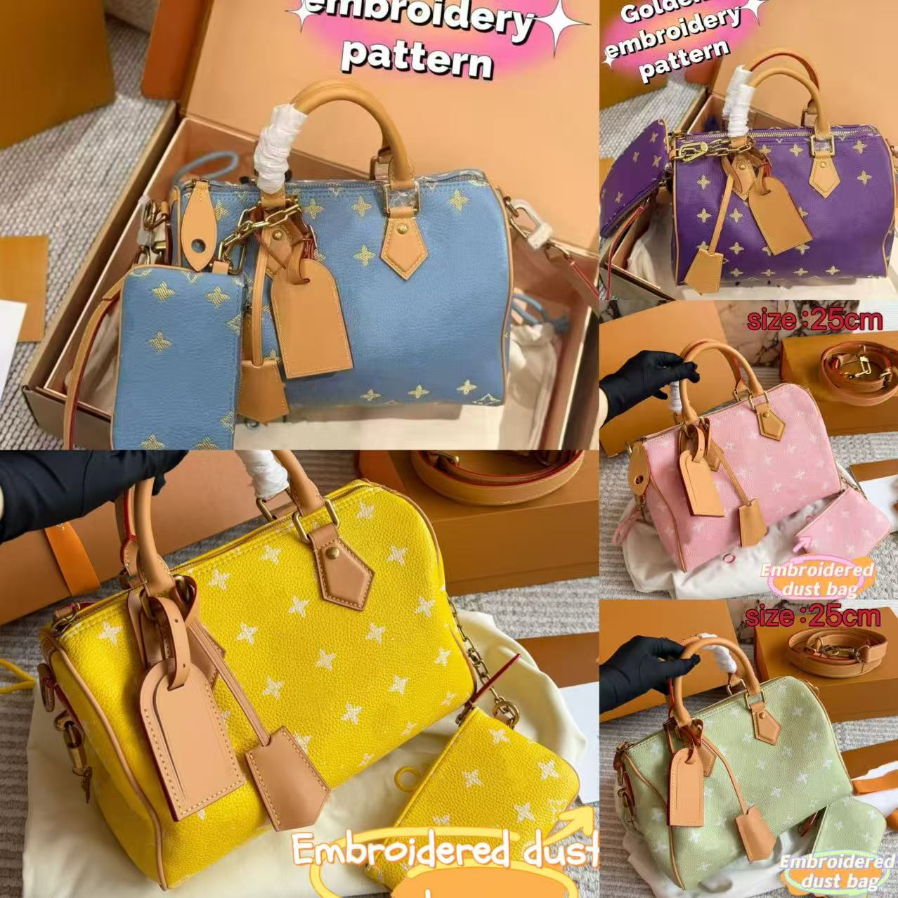 High-Quality designer soft p9 pillow bag 20cm 25cm 30cm 40cm Animal label built-in gold medal cowhide copper hardware accessories super soft leather