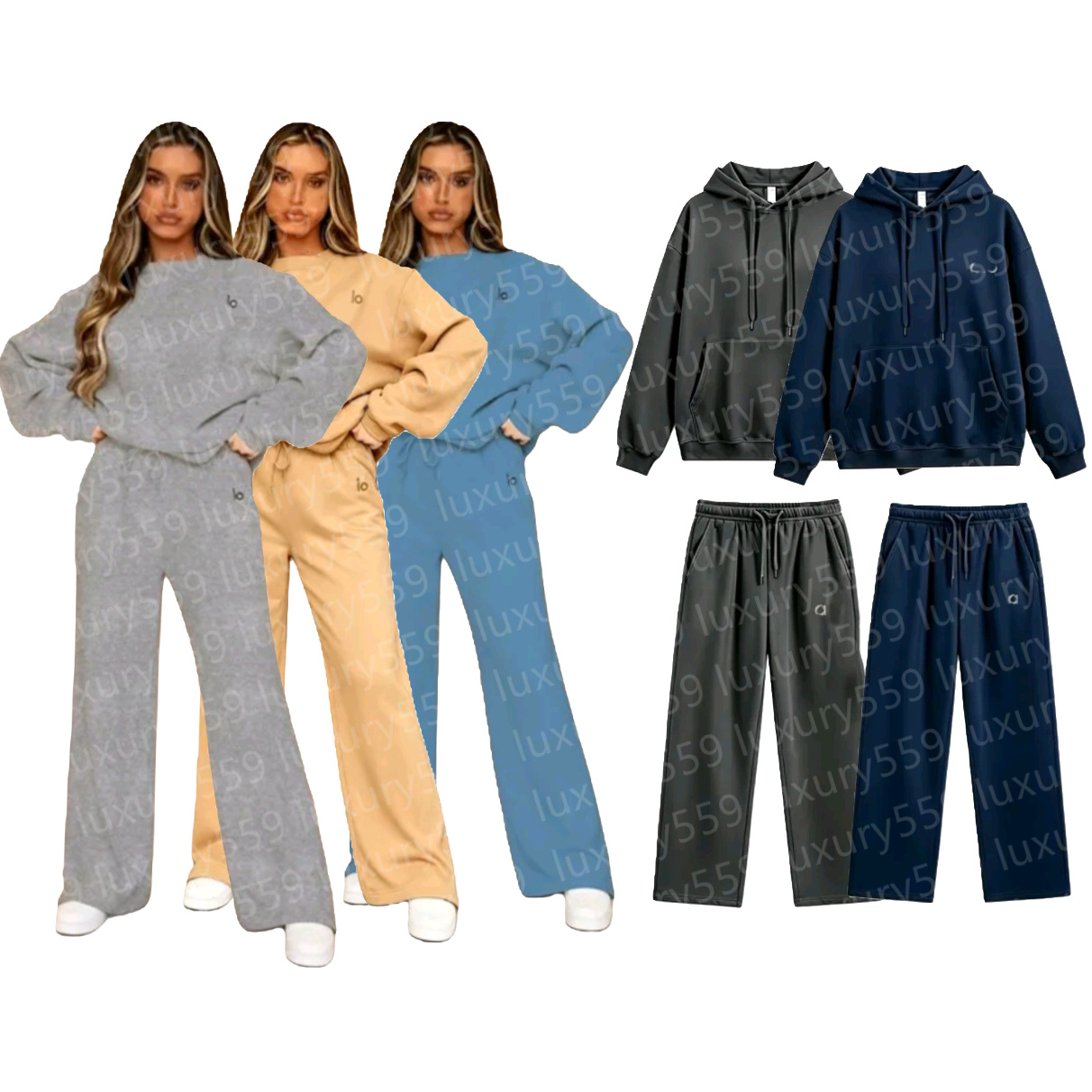 Survêtements de créateurs femmes sweat à capuche ensemble lâche pull à manches longues haut sport décontracté sweats hauts sweats à capuche survê