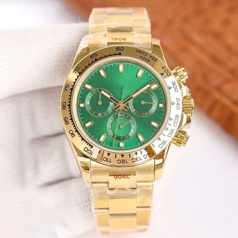 Watch Automatic Mechanical 7750 Movement Sapphire Designer Watches For Mens 40mm Montre De Luxe Fashion Men Wristwatch Waterproof Classic Business W