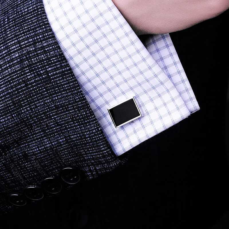 Links KFLK jewelry shirt Cuff Fashion cufflinks for mens Brand Cuff link Button Black High Quality Luxury Wedding Gro guestsW261017