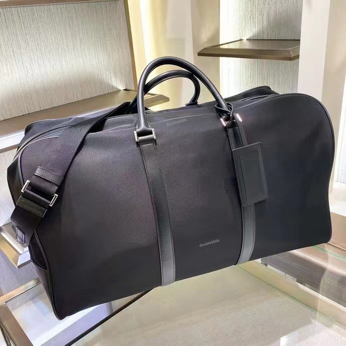 Top Quality Men Fashion Large Duffle Bag Black Nylon Travel Bags WoMens Handle Business Luggage Tote with Shoulder Strap genuine leather HandBag mes