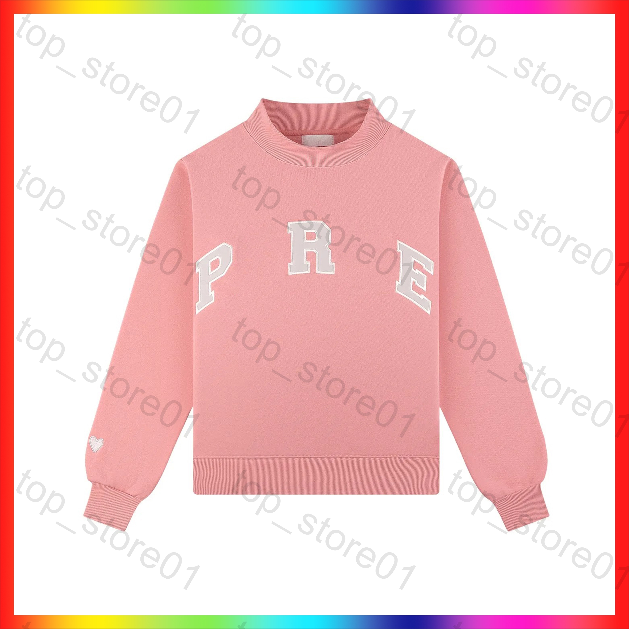 2026 Women Designer Sweatshirt Mockneck Embroidered Sweatshirt British Style Fashion Round Neck High Street Pullover Casual Daily Loose Fit Vintage