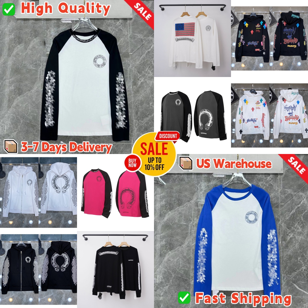 10A chrome hoodie designer for mens hoodies long sleeve hoodies for mens designer hoodie sweatpants printe design sweatshirts pullovers letter print