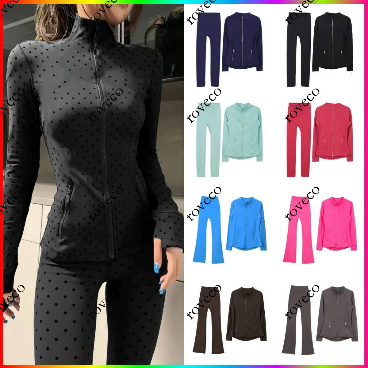 Workout Yoga Set Gold Zipper Jacket Shorts Leggings Flared Womens Gym Ourtdoor Sports Jackets Coat Elastic Sportswear Outfits Pants Suits Tracksuits