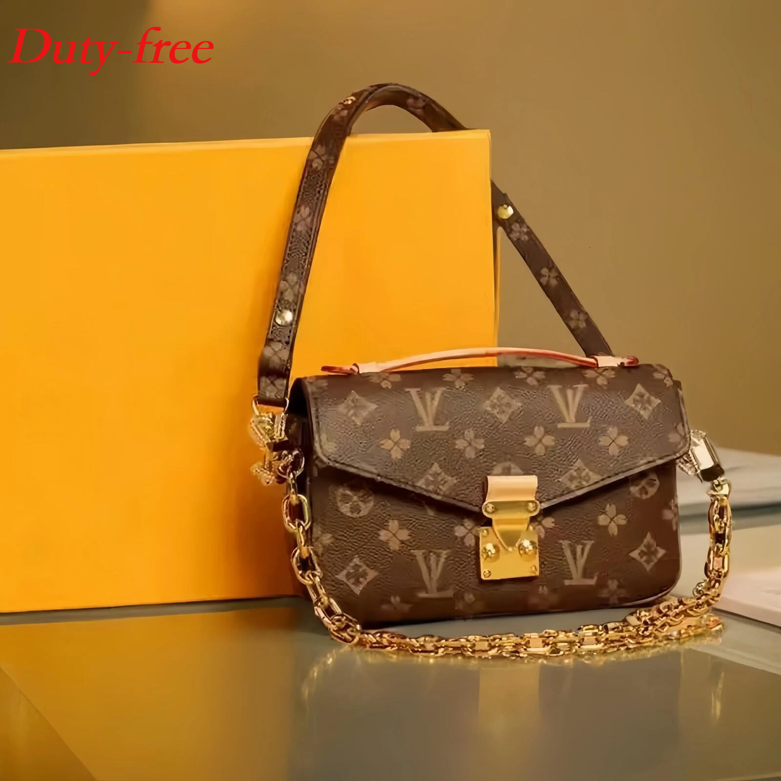 Top Designer woman bagLuxury Brown flower women crossbody Satchel Oxidizing METIS Elegant high Handbag Messenger Shoulder Bags Ladies Clutch Purse S