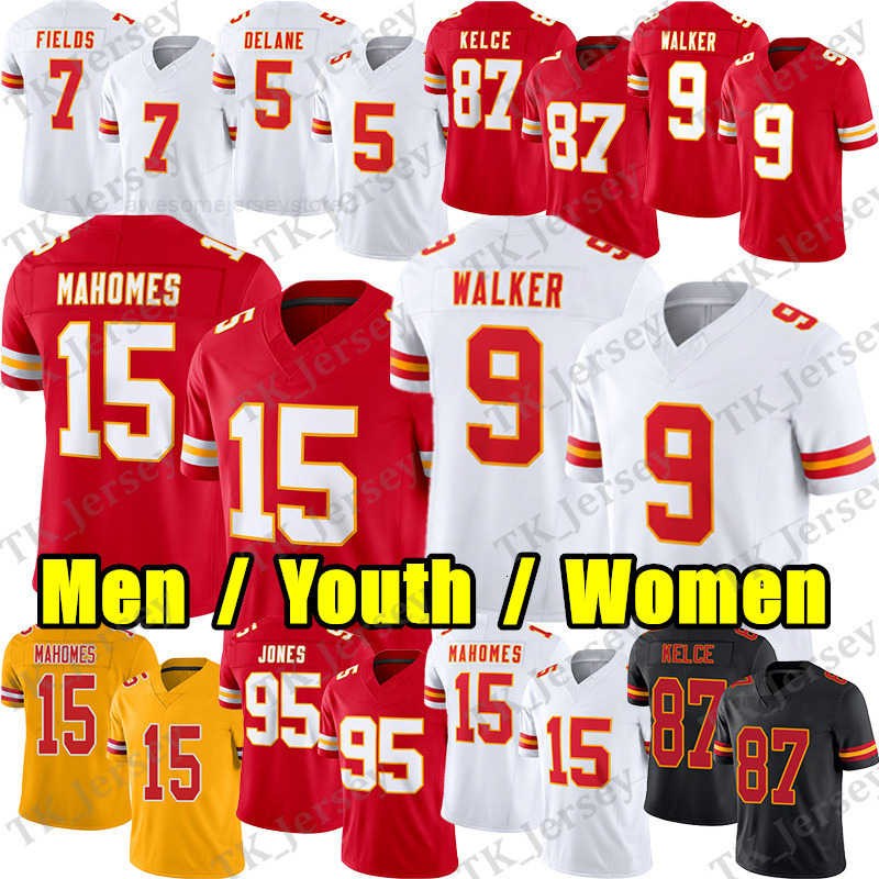 stitched Football Jersey 2026 KC Chief Inspired Design Mens Team Player Uniform with Custom Name Options for Patrick Mahomes Kenneth Walker Travis K