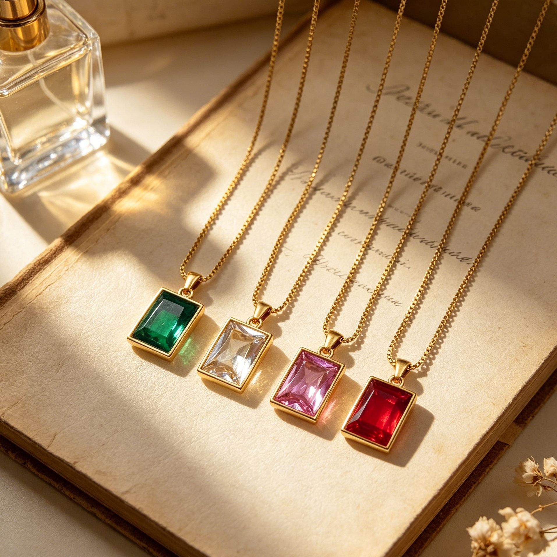 European And American Retro-Style Square Diamond Titanium Steel Necklace For Women, Fashionable, Light Luxury, Exquisite, Versatile, High-End Sugar