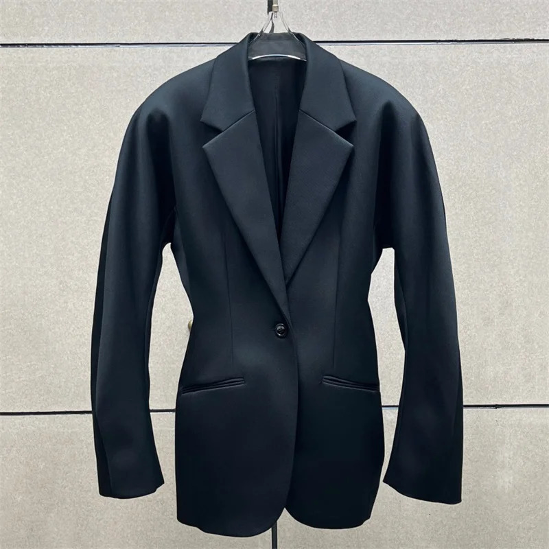 women's jacket 2026 autumn waist cinched slim fit coat One button suit blazer y2k outerwear 261015
