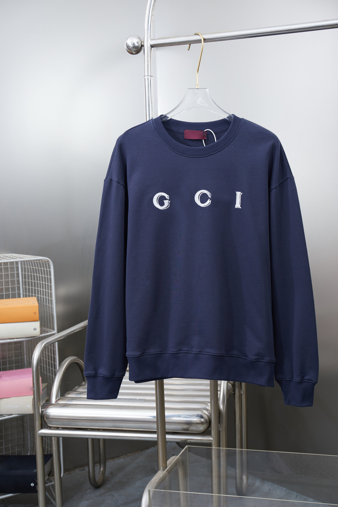 Gg Men's Designer Hoodie With Letter Embroidery Cotton Plus Size Gg Sweat Absorbing Streetwear Gg Sample Letter Loose Fit Casual Long Sleeve St
