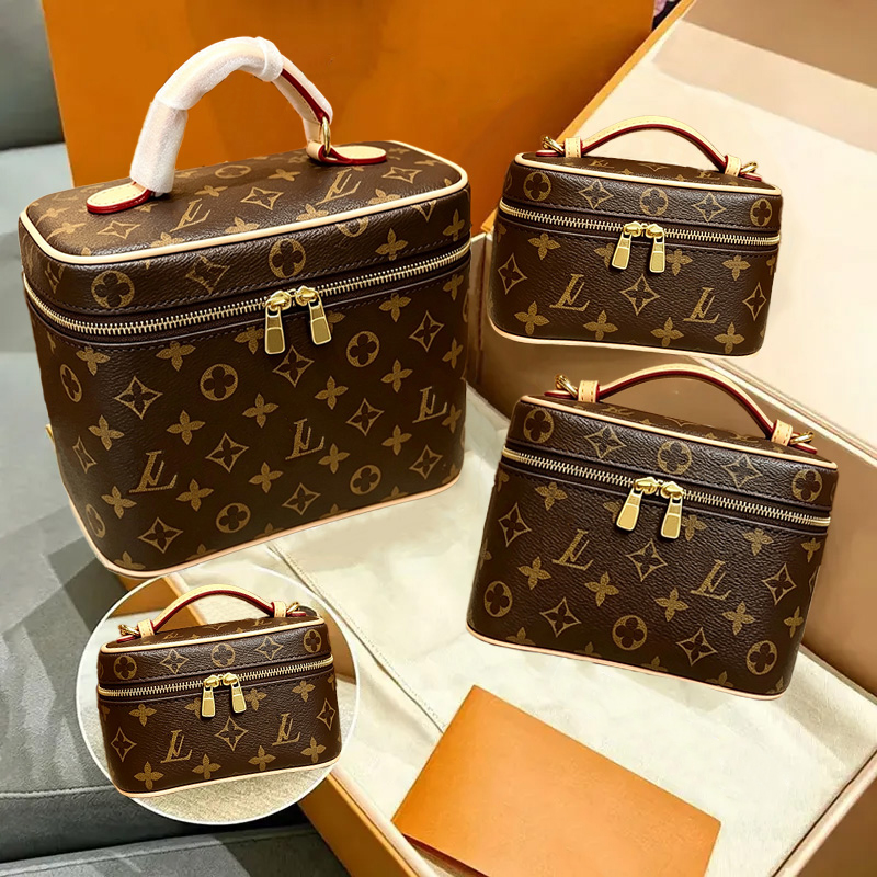 Designer bag makeup bag Luxury shoulder bag tote bag Makeip bag hanging bag Brown five in one Women's crossbody bag vintage brown bags Luxury p