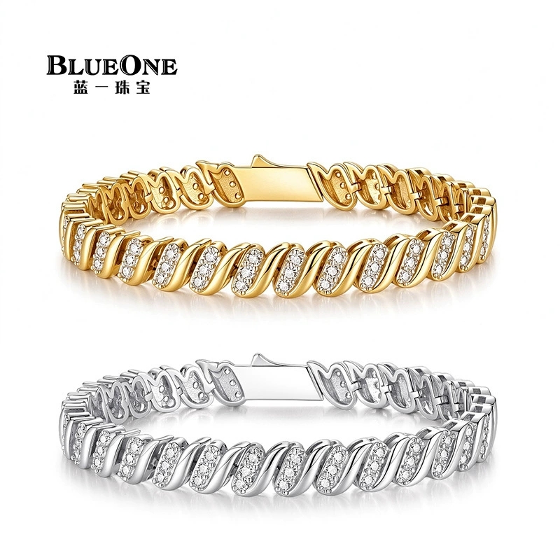 Bracelet cubain plaqué or 18 carats avec fermoir à ressort pour femme, cuivre plaqué or incrusté de zircone cubique, hip hop, design tendance, fa