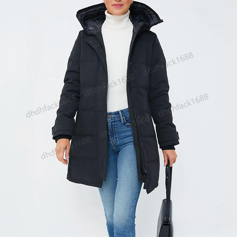 Top Quality Winter Women Parka Designer Wolf fur Thick Warm Fur Removable Hooded Long Down Jacket Woman Slim puffer Coat Doudoune Femme XS-XXL