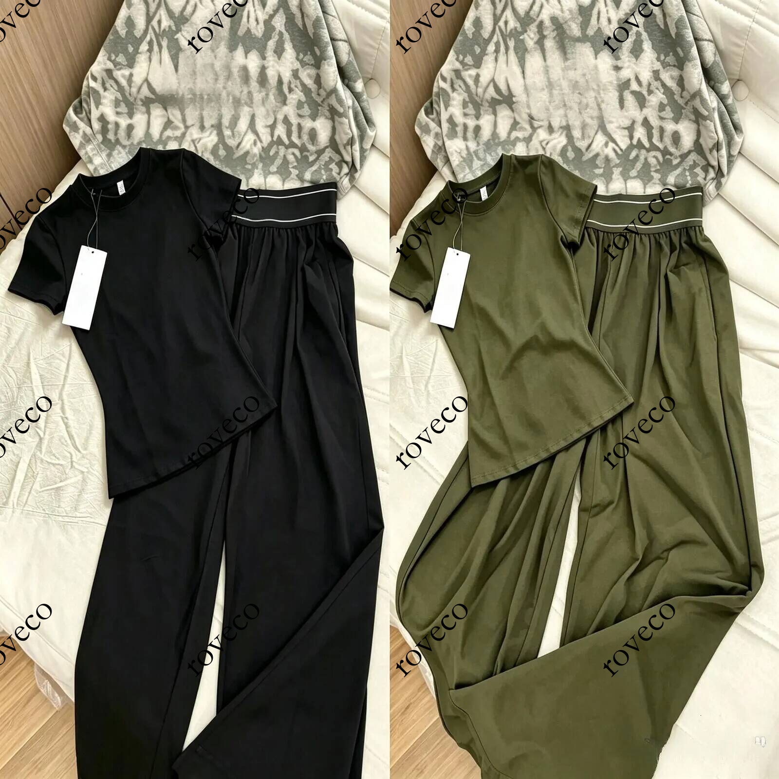 Women Designer sweatpants Letter Printed T Shirt Pants Sets Tops+Suit Up trousers 2pieces set Jacket Yoga Sports Cloth Top yoga Tshirts Tees Short S
