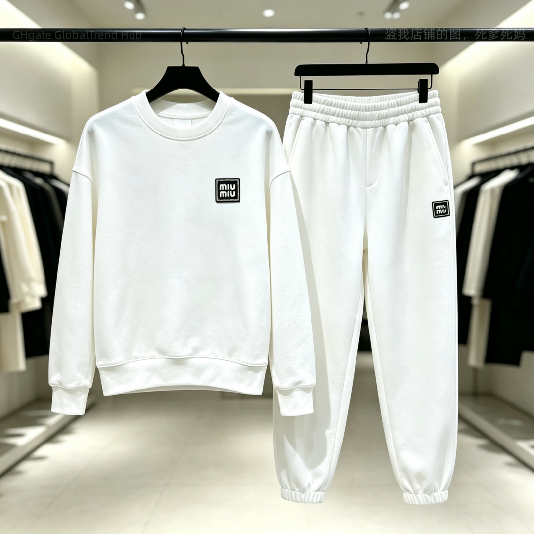 Men Hip Hop Casual Sport Two Piece Tracksuit, Autumn Crew Neck Sweatshirt & Elastic Waist Joggers, Top Grade, Multi Colors, Streetwear Vacation Outd