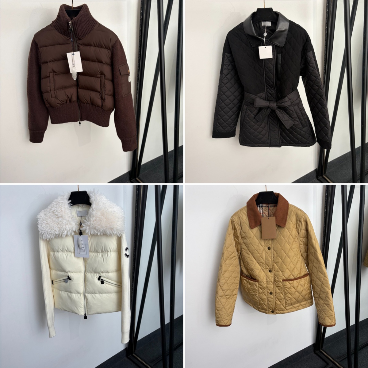 Women Thicken Down Jackets Luxury Zipper Cardigan Outerwear Wool Neck Slim Charm Designer Girls Coats Halloween Brand Jacket Clothing