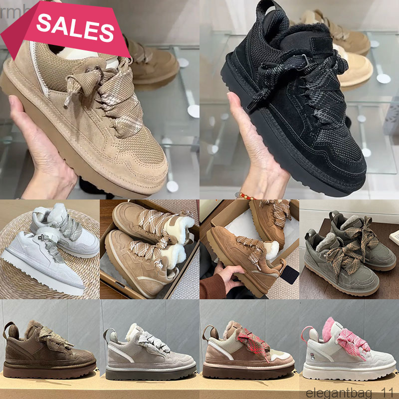 Designer Fur Sneakers Trainers Casual Shoes Boots Highmel Tasman Tazz Slippers Womens Suede Chestnut Sand Wool Sheepskin Winter Cold Fall size 36