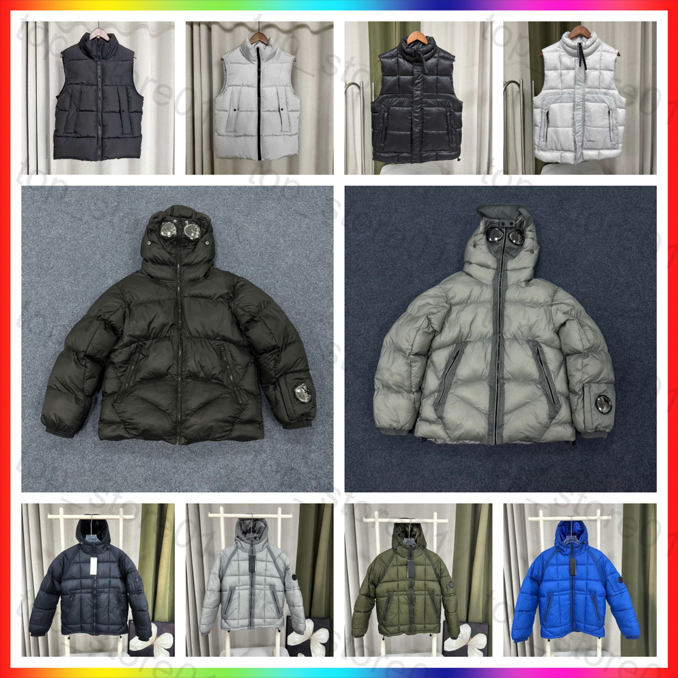 5A Designer Jackets Mens cmpanyyyy jacket Canada Puffer Jacket goggles decoration coat Puffer Coats Anti-Cold Windproof Warm Coat Thickened Long Sle