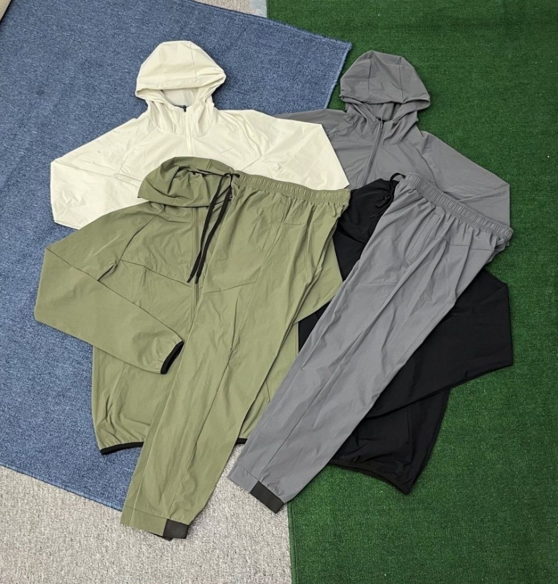 tracksuit sets tracksuit men 2 piece set men tracksuit survetement homme high quality jacket coat fashion summer quick-dry track suit sports jogging